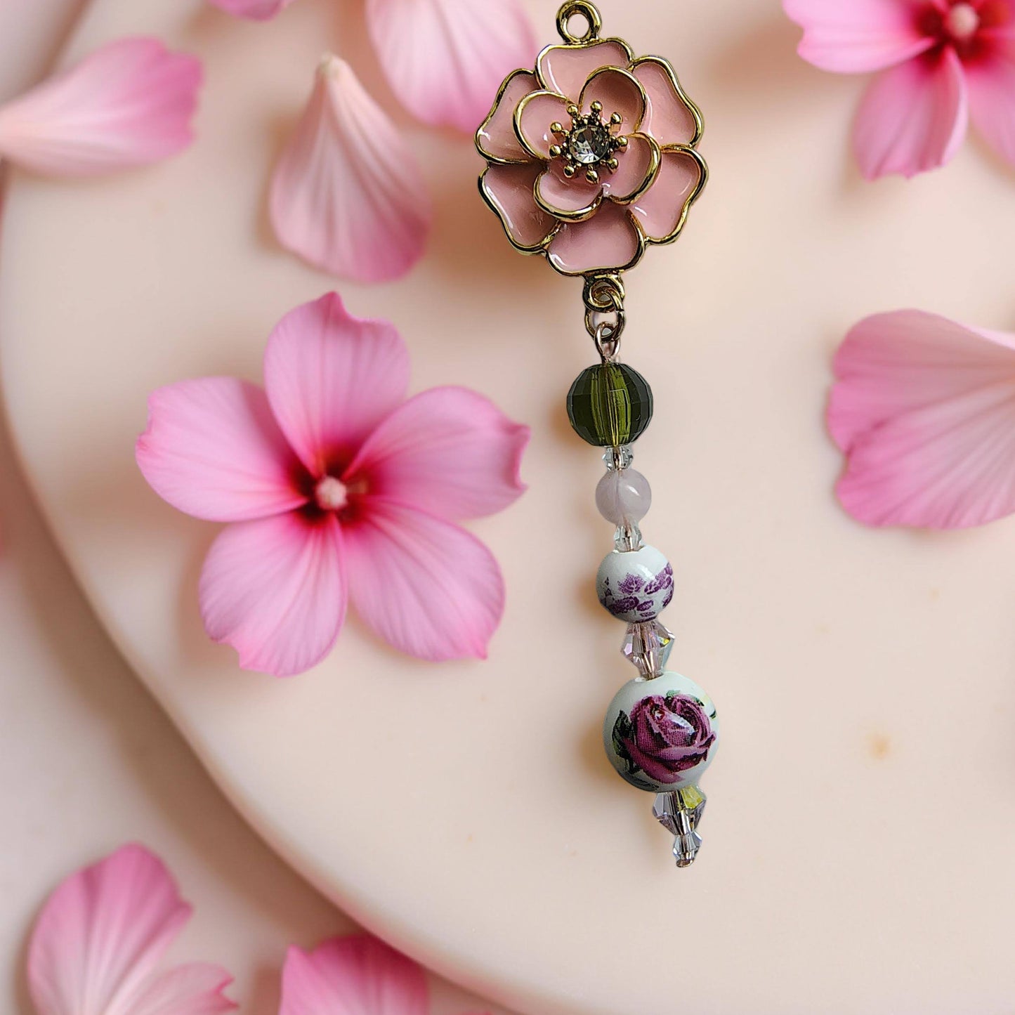 Pink Garden Necklace Pendant