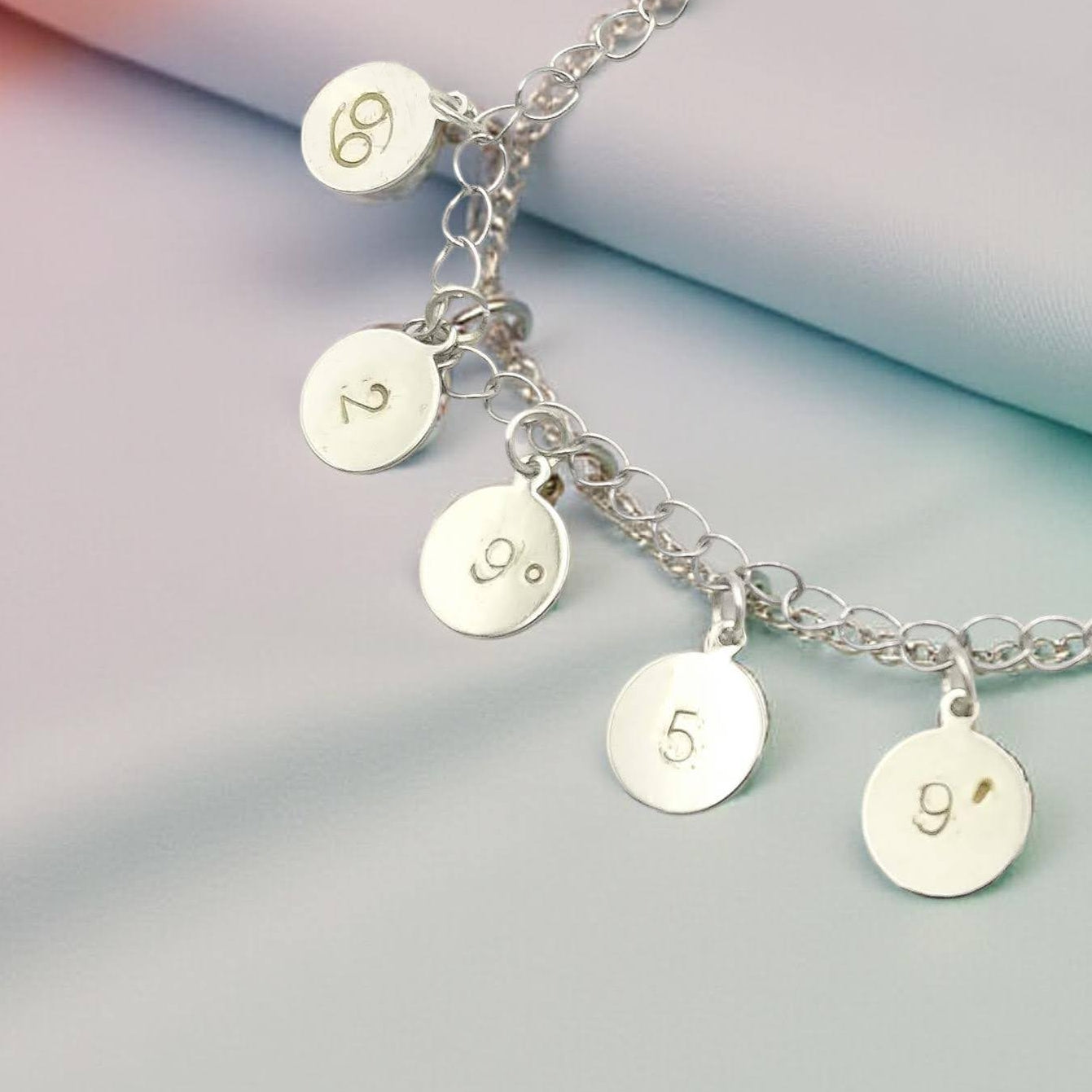 Custom Zodiac Sign & Degrees Charm Bracelet