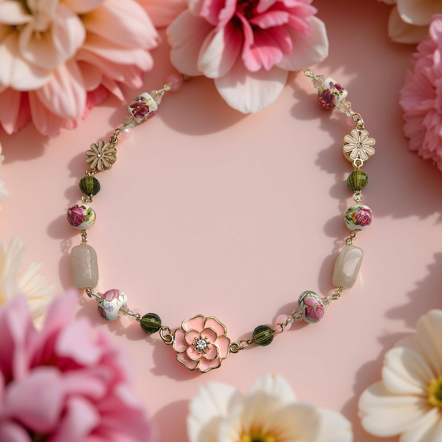 Pink Garden Necklace