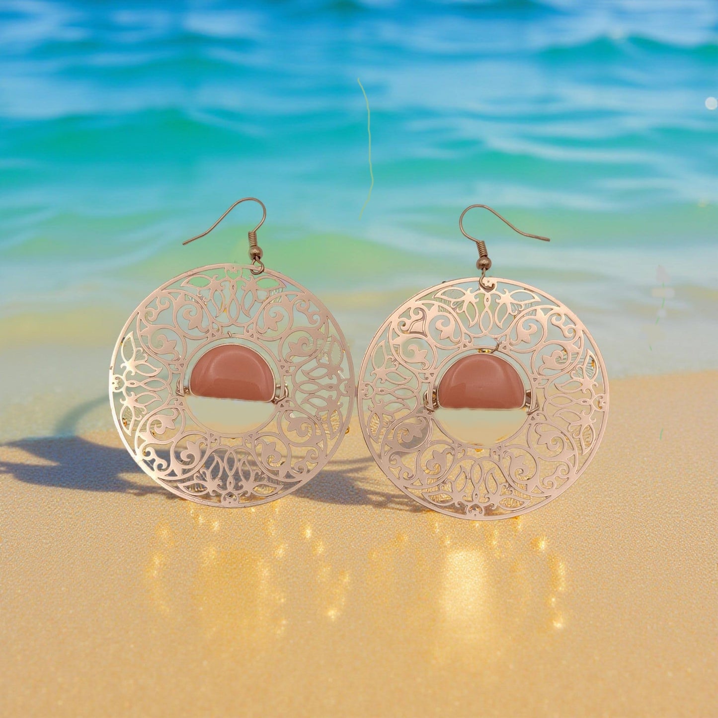 Sea Shore Sun Rise Earrings