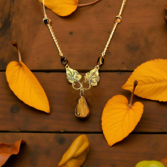 Gourd and Acorn Necklace