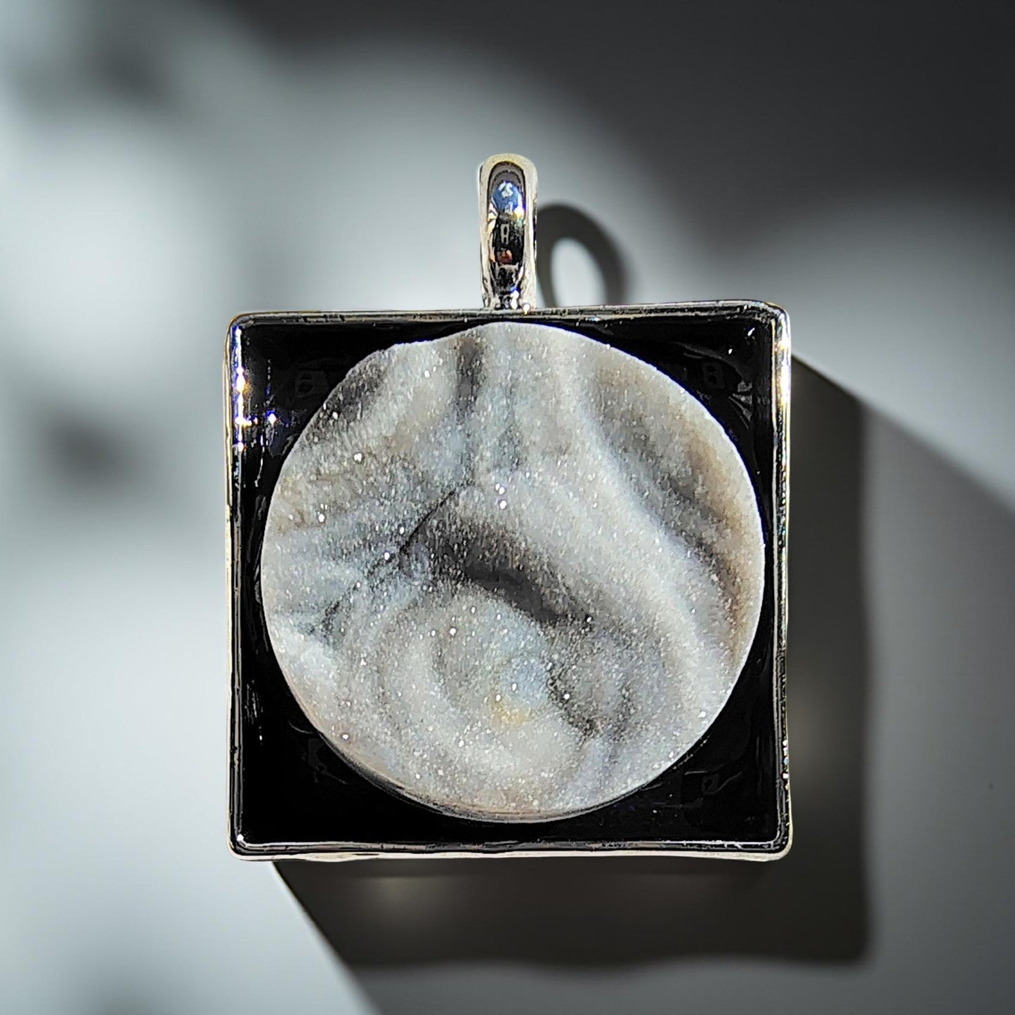 Full Moon Druzy Necklace