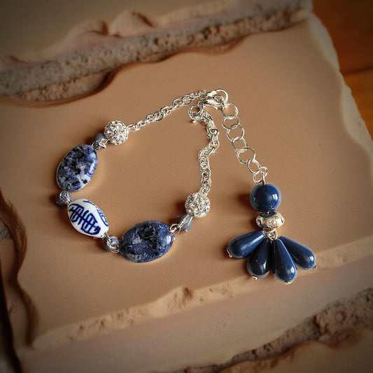 Sodalite Porcelain Bracelet